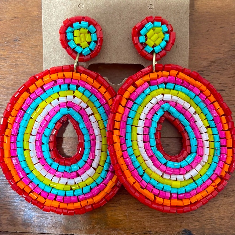 🎉❤️JUST IN! Mallorie Multicolor Beaded Earrings